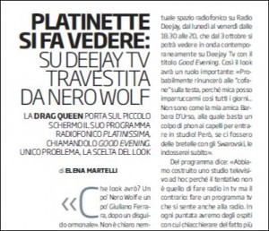 -Il problema più urgente è: me li taglio o non me li taglio?- mi diceva Tino Buazzelli un giorno di quest'estate. -Non li ha mica i baffi, Nero Wolfe, vero? E allora me li taglio